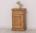 Noptiera cu 1 usa si 1 sertar de la Rustic Butique PS124 - Culoare_P001 - CERUIT
