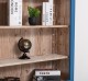 Biblioteca cu 2 usi de la Rustic Butique PS109 - Culoare Ext._P045 / Culoare Int._P071 - DUBLU COLOR