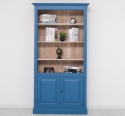 Biblioteca cu 2 usi de la Rustic Butique PS109 - Culoare Ext._P045 / Culoare Int._P071 - DUBLU COLOR