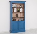 Biblioteca cu 2 usi de la Rustic Butique PS109 - Culoare Ext._P045 / Culoare Int._P071 - DUBLU COLOR