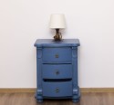 Noptiera cu 3 sertare curbate de la Rustic Butique PS45 - Culoare_P045A - VOPSIT ANTICHIZAT