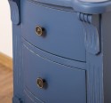Noptiera cu 3 sertare curbate de la Rustic Butique PS45 - Culoare_P045A - VOPSIT ANTICHIZAT