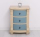 Noptiera cu 3 sertare curbate de la Rustic Butique PS37 - Culoare Corp_P032 - Culoare Sertare_P008 - DUBLU COLOR