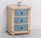 Noptiera cu 3 sertare curbate de la Rustic Butique PS37 - Culoare Corp_P032 - Culoare Sertare_P008 - DUBLU COLOR