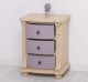 Noptiera cu 3 sertare curbate de la Rustic Butique PS37 - Culoare Corp_P032 - Culoare Sertare_P041 - DUBLU COLOR