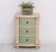 Noptiera cu 3 sertare curbate de la Rustic Butique PS37 - Culoare Corp_P032 - Culoare Sertare_P054 - DUBLU COLOR