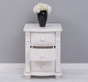 Noptiera cu 3 sertare curbate de la Rustic Butique PS37 - Culoare_P015 - VOPSIT