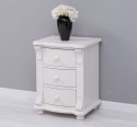 Noptiera cu 3 sertare curbate de la Rustic Butique PS37 - Culoare_P015 - VOPSIT