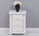 Noptiera cu 3 sertare curbate de la Rustic Butique PS37 - Culoare_P015 - VOPSIT
