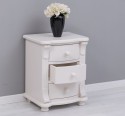 Noptiera cu 3 sertare curbate de la Rustic Butique PS37 - Culoare_P015 - VOPSIT
