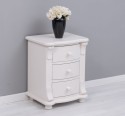 Noptiera cu 3 sertare curbate de la Rustic Butique PS37 - Culoare_P015 - VOPSIT