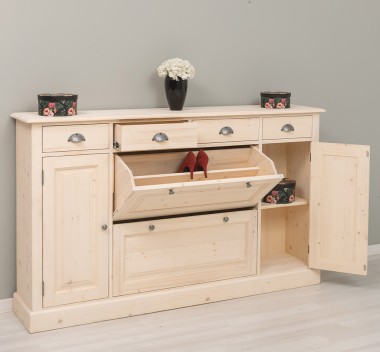 Hol Comoda 2 usi 6 sertare cu sine - Culoare_P095 - LACUIT & VOPSIT de la Rustic Butique OUTPS472 - Culoare_P095 - LACUIT & VOPSIT