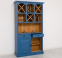 Mobilier de bar cu suport sticle sertare cu sine - Culoare Ext._P045 / Culoare Int._P002 - DUBLU COLOR de la Rustic Butique OUTPS697 - Culoare Ext._P045 / Culoare Int._P002 - DUBLU COLOR