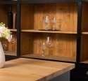 Mobilier cafenea 160 cm lungime, blat stejar + mobilier bar, sertare cu sine - Culoare Top_P061 - Culoare Ext._P150 / Culoare In de la Rustic Butique OUTPS1001-160+OUTPS698 - Culoare Top_P061 - Culoare Ext._P150 / Culoare Int._P002 - TRIPLU COLOR