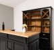 Mobilier cafenea 160 cm lungime, blat stejar + mobilier bar, sertare cu sine - Culoare Top_P061 - Culoare Ext._P150 / Culoare In de la Rustic Butique OUTPS1001-160+OUTPS698 - Culoare Top_P061 - Culoare Ext._P150 / Culoare Int._P002 - TRIPLU COLOR