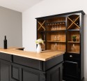 Mobilier cafenea 160 cm lungime, blat stejar + mobilier bar, sertare cu sine - Culoare Top_P061 - Culoare Ext._P150 / Culoare In de la Rustic Butique OUTPS1001-160+OUTPS698 - Culoare Top_P061 - Culoare Ext._P150 / Culoare Int._P002 - TRIPLU COLOR
