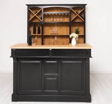 Mobilier cafenea 160 cm lungime, blat stejar + mobilier bar, sertare cu sine - Culoare Top_P061 - Culoare Ext._P150 / Culoare In de la Rustic Butique OUTPS1001-160+OUTPS698 - Culoare Top_P061 - Culoare Ext._P150 / Culoare Int._P002 - TRIPLU COLOR