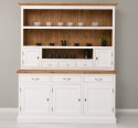 Bufet bucatarie 3 usi BAS + rafturi deschise, 2 usi, 3 serare SUP - Culoare Top_P001 - Culoare Ext._P004 / Culoare Int._P001 - D de la Rustic Butique PS403BAS+SUP - Culoare Top_P001 - Culoare Ext._P004 / Culoare Int._P001 - DUBLU COLOR
