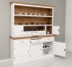 Bufet bucatarie 3 usi BAS + rafturi deschise, 2 usi, 3 serare SUP - Culoare Top_P001 - Culoare Ext._P004 / Culoare Int._P001 - D de la Rustic Butique PS403BAS+SUP - Culoare Top_P001 - Culoare Ext._P004 / Culoare Int._P001 - DUBLU COLOR