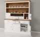 Bufet bucatarie 3 usi BAS + rafturi deschise, 2 usi, 3 serare SUP - Culoare Top_P001 - Culoare Ext._P004 / Culoare Int._P001 - D de la Rustic Butique PS403BAS+SUP - Culoare Top_P001 - Culoare Ext._P004 / Culoare Int._P001 - DUBLU COLOR