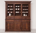Bufet 3 usi glisante, 3 sertare BAS + 3 usi glisante, 5 sertare SUP - Culoare_P081 - LACUIT & VOPSIT de la Rustic Butique PS173+PS174 - Culoare_P081 - LACUIT & VOPSIT