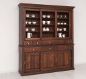 Bufet 3 usi glisante, 3 sertare BAS + 3 usi glisante, 5 sertare SUP - Culoare_P081 - LACUIT & VOPSIT de la Rustic Butique PS173+PS174 - Culoare_P081 - LACUIT & VOPSIT