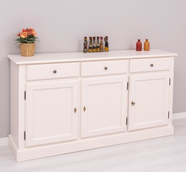 Bufet cu 3 usi, 3 sertare, BAS de la Rustic Butique PS265BAS - Culoare_P015 - VOPSIT
