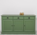 Bufet cu 3 usi, 3 sertare, BAS de la Rustic Butique PS265BAS - Culoare Ext._P038A - Culoare Int._P023 - DUBLU COLOR