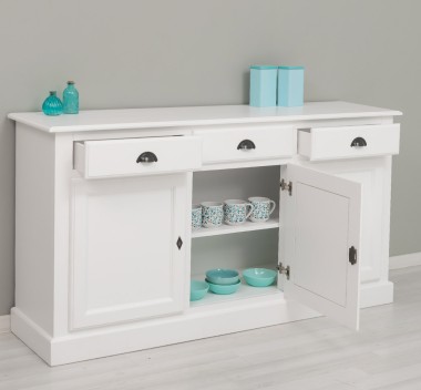 Bufet cu 3 usi, 3 sertare, BAS de la Rustic Butique PS265BAS - Culoare_P004 - VOPSIT