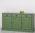 Bufet cu 3 usi, 3 sertare, BAS de la Rustic Butique PS265BAS - Culoare Ext._P038A - Culoare Int._P023 - DUBLU COLOR