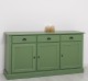 Bufet cu 3 usi, 3 sertare, BAS de la Rustic Butique PS265BAS - Culoare Ext._P038A - Culoare Int._P023 - DUBLU COLOR