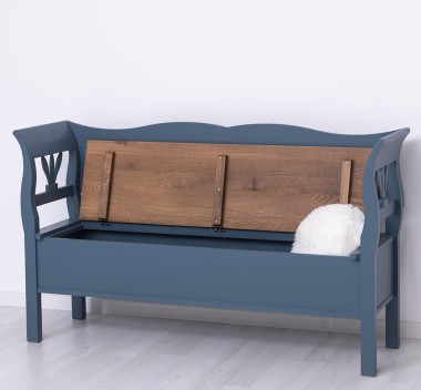 Banca mare, blat stejar de la Rustic Butique PS153 - Culoare Top_P064 - Culoare Corp_P051 - DUBLU COLOR