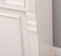 Noptiera cu ornamente, 1 usa si 1 sertar de la Rustic Butique PS39 - Culoare_P015A - VOPSIT ANTICHIZAT