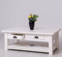Masa cafea cu 2 sertare 120x65x45cm de la Rustic Butique PS131 - Culoare_P039 - VOPSIT