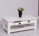 Masa cafea cu 2 sertare 120x65x45cm de la Rustic Butique PS131 - Culoare_P039 - VOPSIT