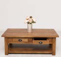 Masa cafea cu 2 sertare 120x65x45cm de la Rustic Butique PS131 - Culoare_P084 - LACUIT & VOPSIT