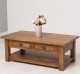 Masa cafea cu 2 sertare 120x65x45cm de la Rustic Butique PS131 - Culoare_P084 - LACUIT & VOPSIT