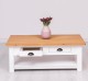 Masa cafea cu 2 sertare 120x65x45cm de la Rustic Butique PS131 - Culoare Top_P074 - Culoare Corp_P004 - DUBLU COLOR