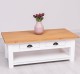 Masa cafea cu 2 sertare 120x65x45cm de la Rustic Butique PS131 - Culoare Top_P074 - Culoare Corp_P004 - DUBLU COLOR