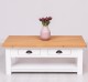 Masa cafea cu 2 sertare 120x65x45cm de la Rustic Butique PS131 - Culoare Top_P074 - Culoare Corp_P004 - DUBLU COLOR