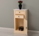 Comoda cu 2 sertare si 1 usa de la Rustic Butique PS108 - Culoare Top_P004 - Culoare Corp_P025 - DUBLU COLOR