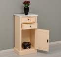 Comoda cu 2 sertare si 1 usa de la Rustic Butique PS108 - Culoare Top_P004 - Culoare Corp_P025 - DUBLU COLOR