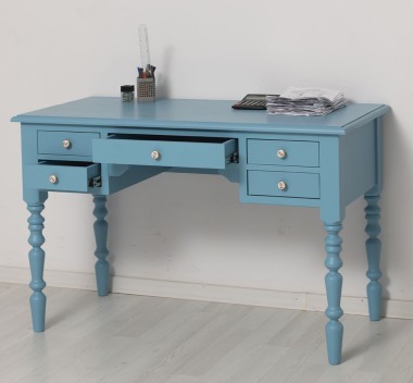 Birou cu 5 sertare de la Rustic Butique PS81 - Culoare_P053 - VOPSIT