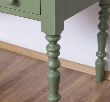 Birou cu 5 sertare de la Rustic Butique PS81 - Culoare_P038A - VOPSIT ANTICHIZAT