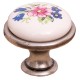 Porcelain knob blue flower ZM de la Rustic Butique 