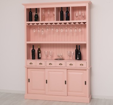 Mobila bar cu 3 usi de la Rustic Butique PS364 - Culoare_P043A - VOPSIT ANTICHIZAT