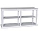 Consola mare cu picioare strunjite, 1 polita de la Rustic Butique PS74 - Culoare_P004 - VOPSIT