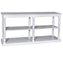 Consola mare cu picioare strunjite, 1 polita de la Rustic Butique PS74 - Culoare_P004 - VOPSIT