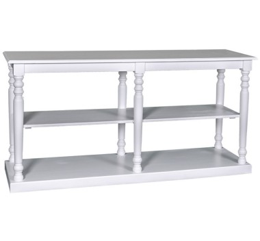 Consola mare cu picioare strunjite, 1 polita de la Rustic Butique PS74 - Culoare_P004 - VOPSIT