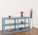 Consola mare cu picioare strunjite, 1 polita de la Rustic Butique PS74 - Culoare_P008 - VOPSIT